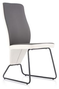 Jídelní židle Marta, šedá / bílá