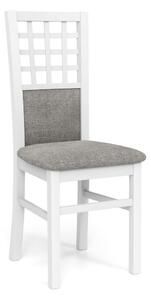 Jídelní židle Gerard 3, šedá / bílá