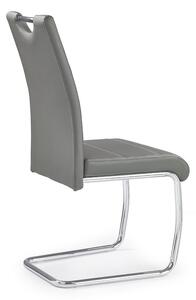 Jídelní židle Amalia, šedá / stříbrná