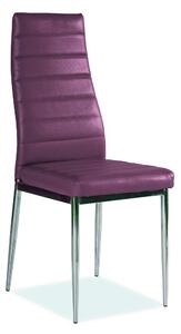 Jídelní židle Talon, fialová / stříbrná