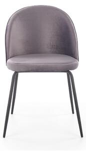 Jídelní židle Lucy, šedá / černá