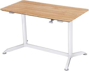 VASAGLE Psací stůl výškově nastavitelný, dřevo/bílá, 120x60x72 cm