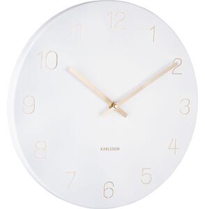 Nástěnné hodiny Charm 30 cm S bílé Karlsson (Barva- bílá)