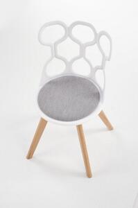 Jídelní židle Leopold, šedá / bílá
