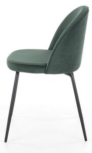 Jídelní židle Lucy, zelená / černá