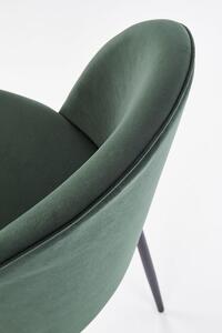 Jídelní židle Lucy, zelená / černá
