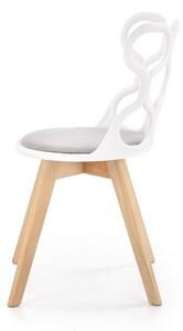 Jídelní židle Leopold, šedá / bílá