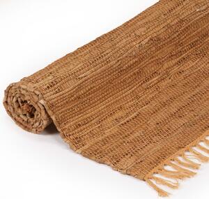 Ručně tkaný koberec Chindi kůže - snědý | 160x230 cm