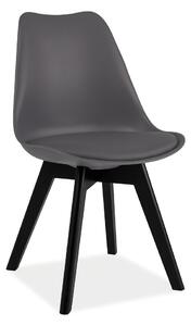 Jídelní židle Kris III, šedá / černá