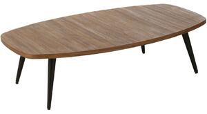 Hnědý dřevěný konferenční stolek J-line Tooky 120 x 70 cm
