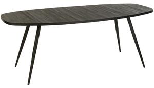 Černý dřevěný jídelní stůl J-line Takke 200 x 90 cm