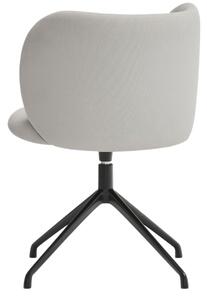 Světle šedá čalouněná konferenční židle Teulat Mogi