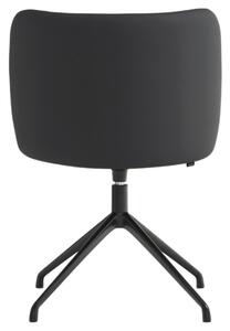 Černá koženková konferenční židle Teulat Mogi