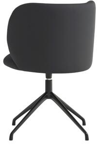 Černá koženková konferenční židle Teulat Mogi