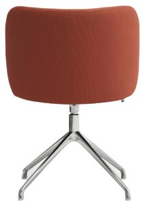 Červená čalouněná konferenční židle Teulat Mogi II