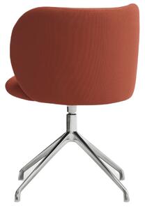 Červená čalouněná konferenční židle Teulat Mogi II