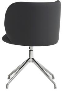 Černá koženková konferenční židle Teulat Mogi II