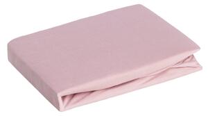 ELASTICKÉ JERSEY PROSTĚRADLO 90X200 CM, VÝŠKA 25 CM PÚDROVĚ RŮŽOVÁ