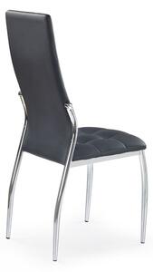 Jídelní židle Elric, černá / stříbrná