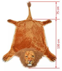 Plyšový koberec lev - hnědý | 205 cm
