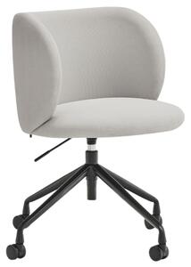 Světle šedá čalouněná kancelářská židle Teulat Mogi