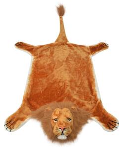 Plyšový koberec lev - hnědý | 205 cm