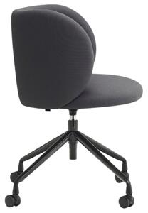 Tmavě šedá čalouněná kancelářská židle Teulat Mogi