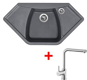 Set Sinks NAIKY 980 Titanium + baterie ELKA Chrom