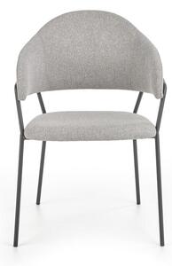Jídelní židle Derrick, šedá / černá