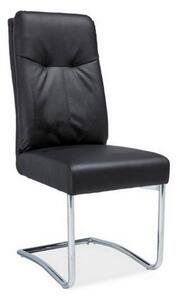 Jídelní židle Icarus, černá / stříbrná