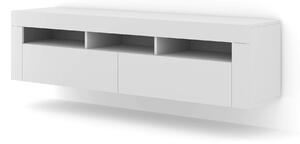 BIM Televizní stolek MORENO 160 cm univerzální, bílý mat