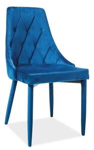 Jídelní židle Trix II Velvet, modrá