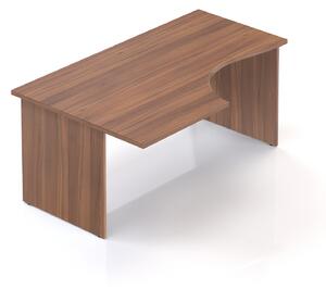 Ergonomický stůl Visio 160 x 100 cm, levý, ořech