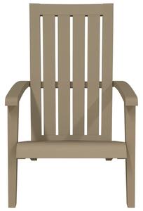 Zahradní židle Adirondack světle hnědá polypropylen