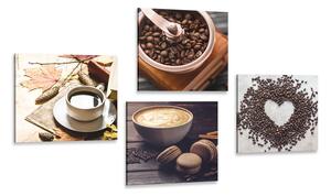 Set obrazů kouzlo kávy Varianta: 4x 40x40