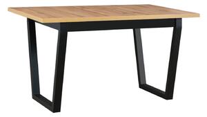 Jídelní stůl IKON 2M - dub artisan/černé nohy