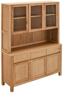 KREDENC, dub, přírodní barvy, 140/190/40 cm MID.YOU - Kredence a vitríny, Online Only