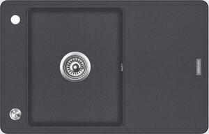 Granitový dřez s odkapem Concept DG10N50DG Nobles, tmavě šedý