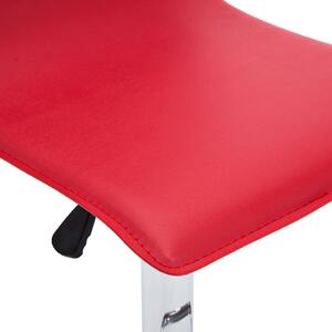 Barové židle Lola z umělé kůže 2 ks | červené