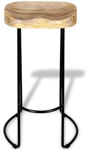 Barové stoličky Gavin 2 ks z masivního mangovníkového dřeva
