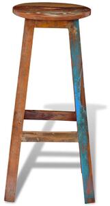 Barová stolička z recyklovaného masivního dřeva