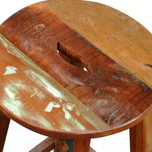 Barová stolička z recyklovaného masivního dřeva