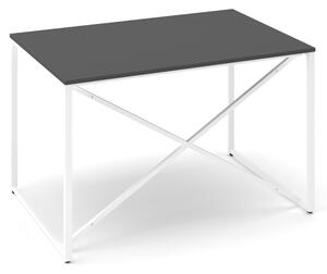 Stůl ProX 118 x 80 cm, grafit / bílá