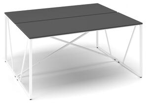 Stůl ProX 158 x 137 cm, grafit / bílá