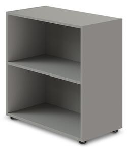 Nízká široká skříň TopOffice 79,8 x 40,4 x 80 cm, šedá