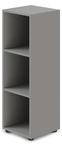 Střední úzká skříň TopOffice 39,9 x 40,4 x 119,5 cm, šedá