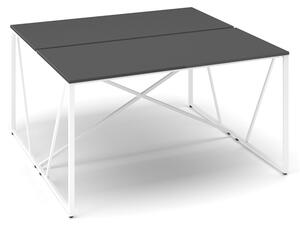 Stůl ProX 138 x 137 cm, grafit / bílá