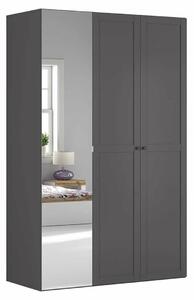 Šatní skříň BRW Flex 113 (grafit ) (se zrcadlem)