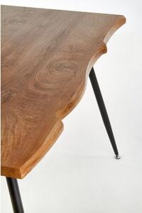 Jídelní stůl Lars, přírodní dřevo / černá