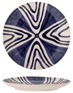 Modrý kameninový talíř Bloomingville Shama 20,5 cm